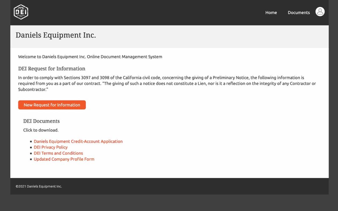 Daniels Equipment Inc.